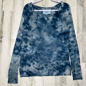 Johnny Was x‎ Amanda Bond Womens Small Long Sleeve Shirt Tie Dye Stretch Top